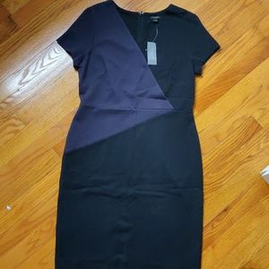 Ann Taylor The All-Day Ponte Dress in Color Block